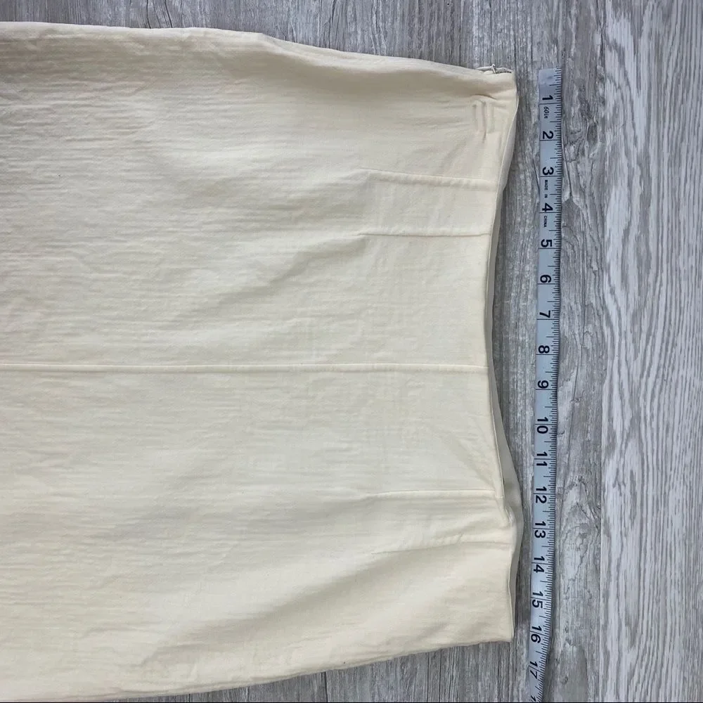 Michael Kors Cream Pencil 100% virgin Wool Skirt